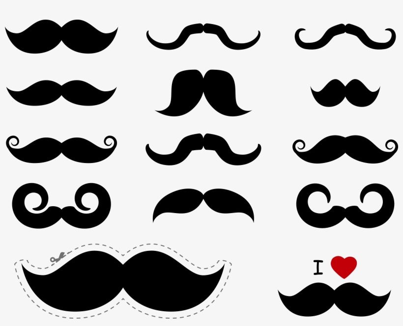 Moustache Png Free Download - Mustache Vector Free, transparent png