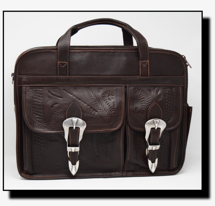 Ropin West Leather Handtooled Computer Briefcase Dj-370 - Briefcase, transparent png