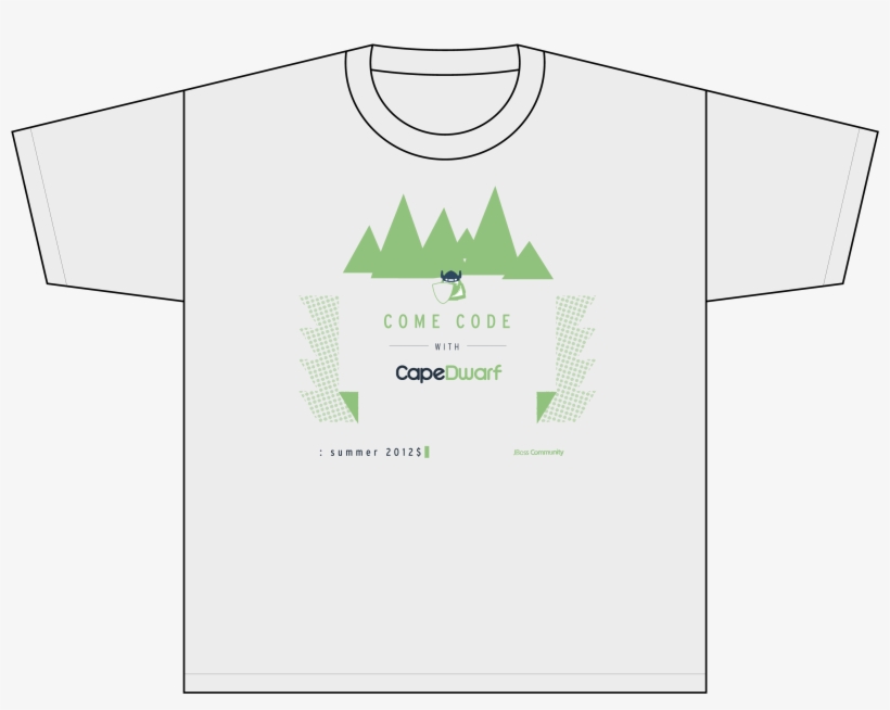 Come Code With Capedwarf R1v4, Mockup - T-shirt, transparent png