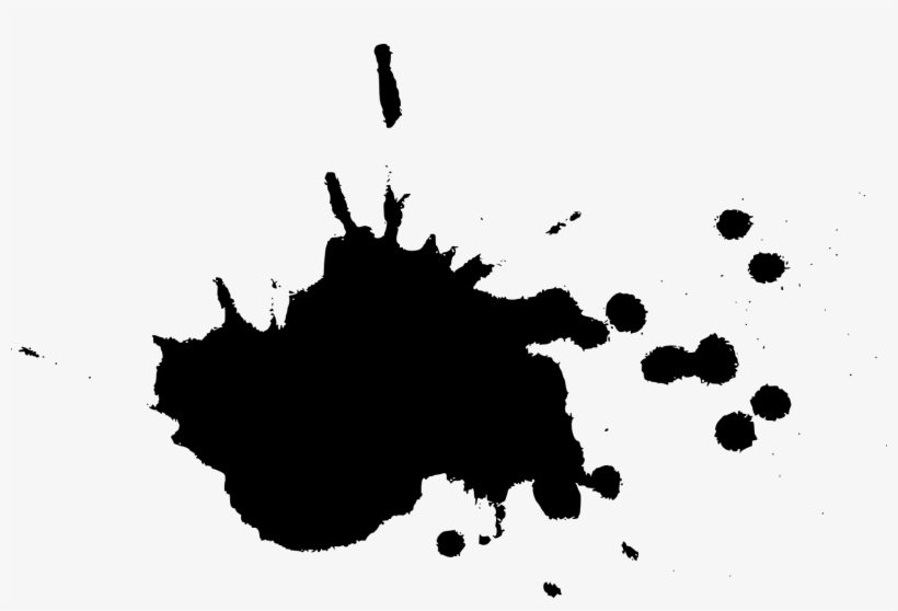Free Black Paint Splatter Transparent - Portable Network Graphics, transparent png