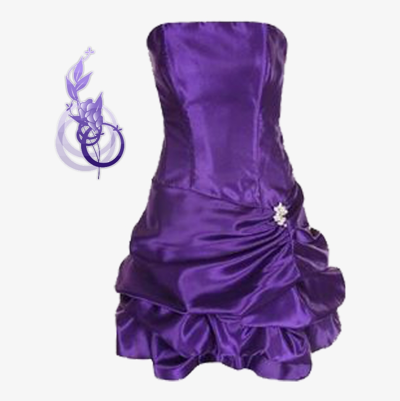 Short Purple Dress - Short Dress Png, transparent png