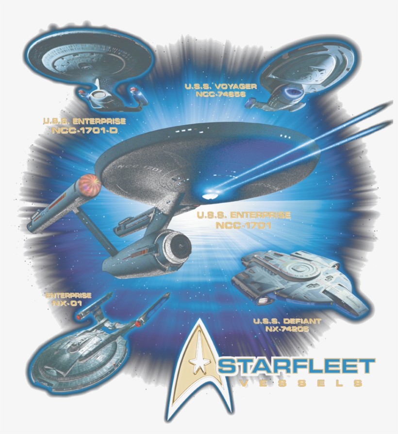 Star Trek Starfleet Vessels Men's Ringer T-shirt - U S S Enterprise, 1969, transparent png