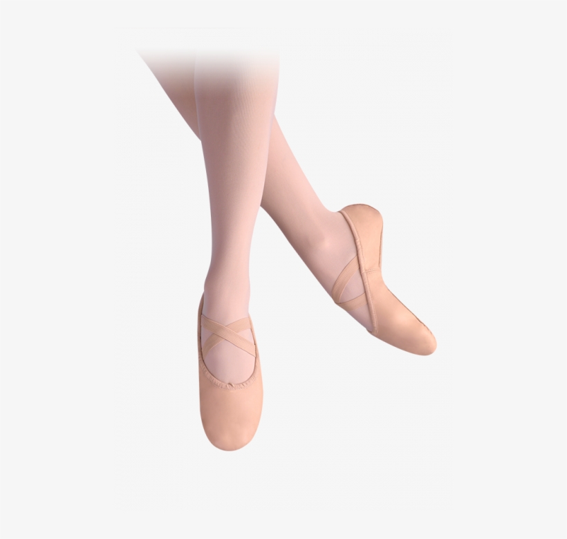 Leo Girls' Ensemble Ballet Shoes Pink Leather Cotton, transparent png