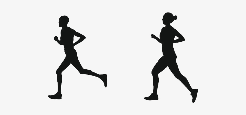 Running Of The Black Bull - Silhouette Vector Runners, transparent png