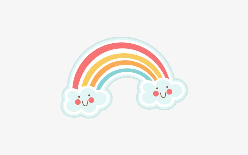 Cute Rainbow Svg Cutting Files Rainbow Svg Cut File - Cute Rainbow Clip Art, transparent png