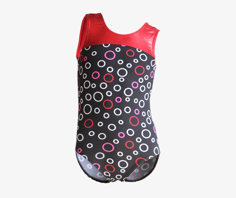 Black Red Bubbles Front - Maillot, transparent png