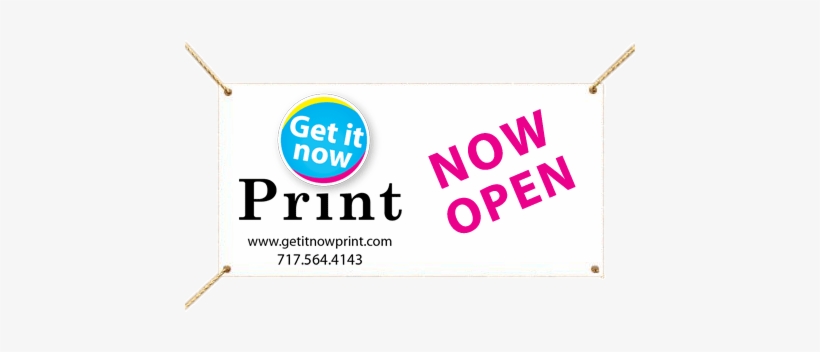 Get It Now Print Quick, Quality Service That Can't - Banner, transparent png