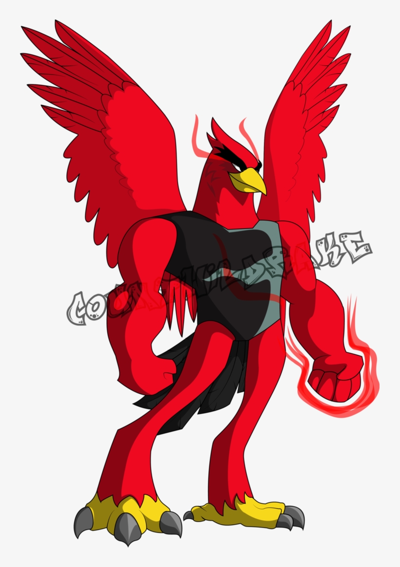 Angry Birds Red Antropomorphic By Countwildrake - Angry Bird Red Fanart, transparent png