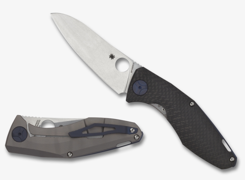 Spyderco Sinkevich Drunken Frame Lock Knife Carbon - Spyderco Sinkevich, transparent png