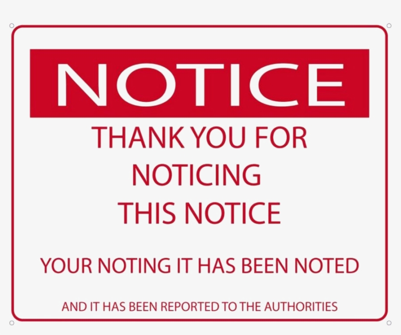 Notice Png Photos - Notice Thank You For Noticing, transparent png