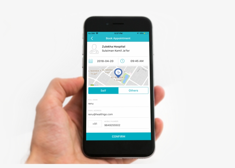 Family Healthcare Appointment Booking - Iphone 6s Holding, transparent png