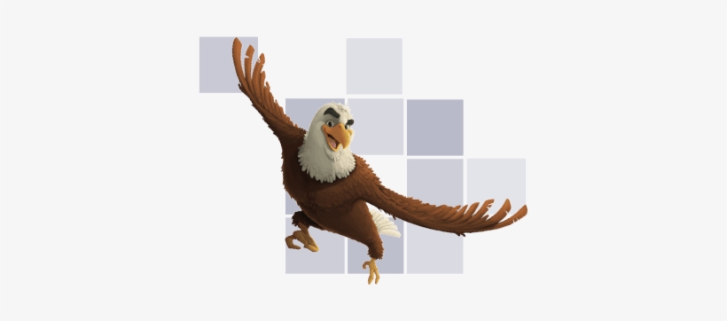 Bald Eagle Character Flying - Bald Eagle, transparent png
