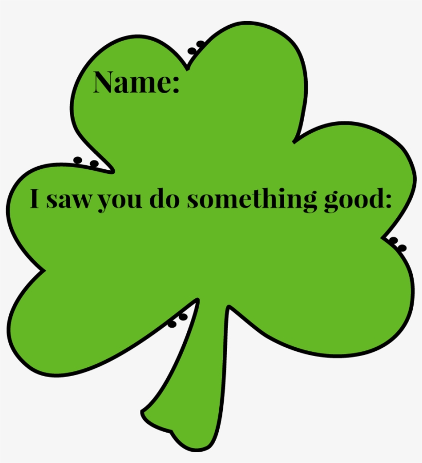 Shamrock Tag - Clip Art, transparent png