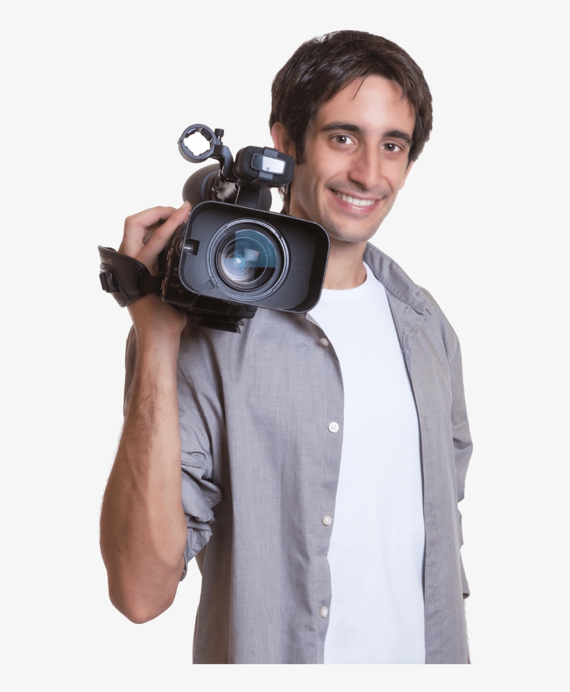 Salk Marketing Video Camera Man - Video Camera With Man Png, transparent png