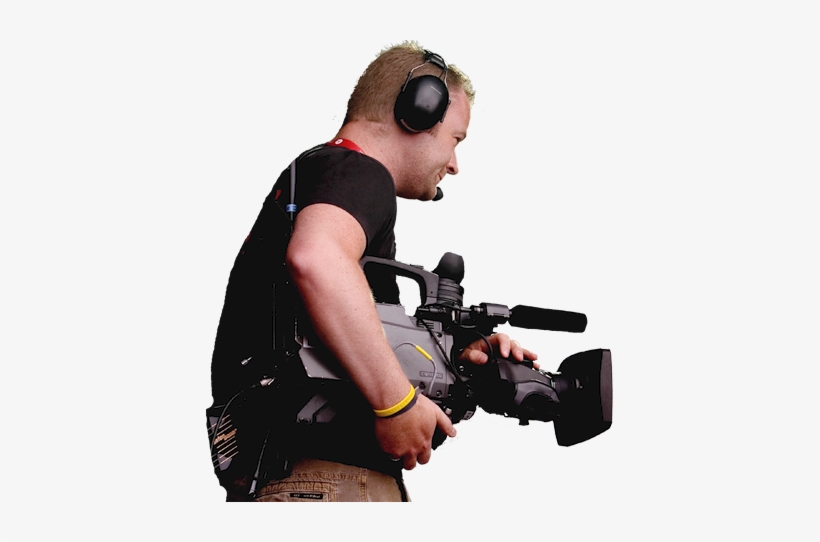Film & Tv Location Services - Man With Tv Camera, transparent png