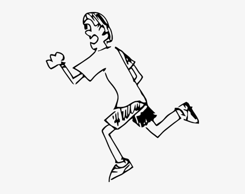 Running Tshirt Short Sleeve Run Boy Black Stick Figure - Intransitive Verb, transparent png
