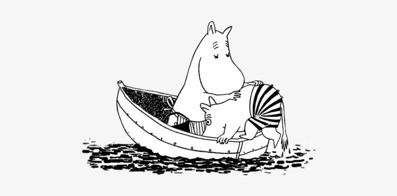 Moomins In Boat - Boat, transparent png