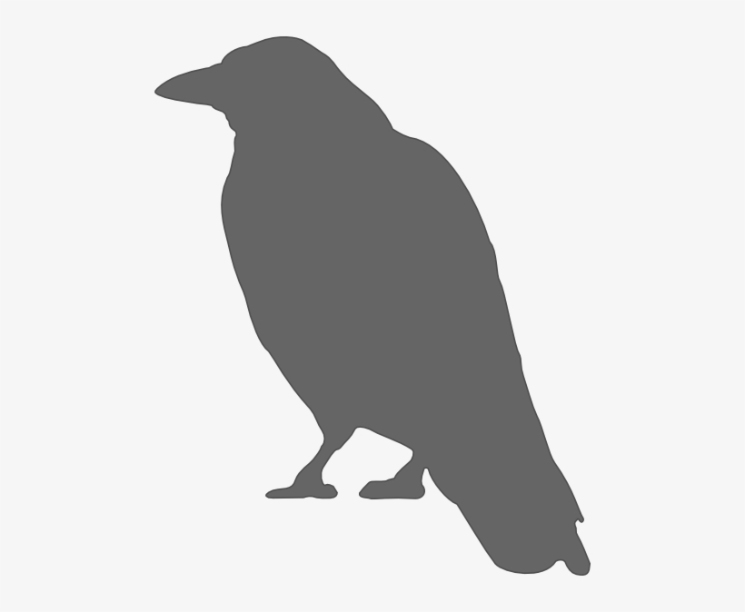 Gray Crow Svg Clip Arts 480 X 594 Px, transparent png