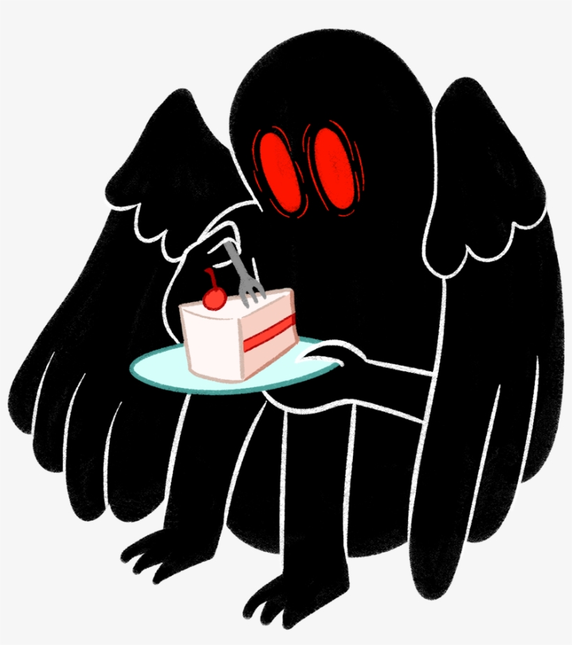 Sticker Mothman - Portable Network Graphics, transparent png
