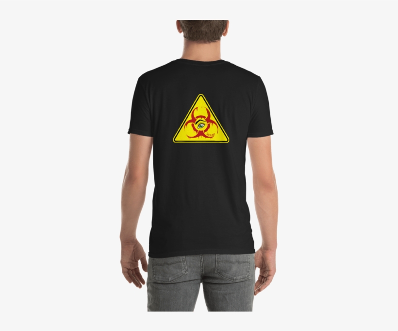 Biohazard Sign Short Sleeve Unisex T Shirt - T-shirt, transparent png