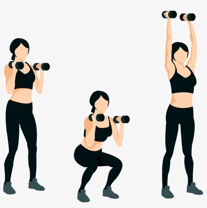 Aerobní Trénink - Dumbbell, transparent png