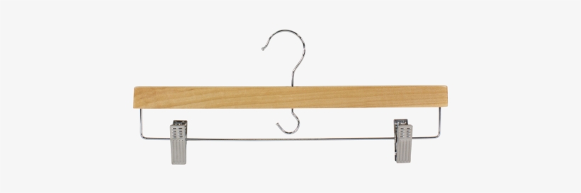 Wooden Skirt Hangers, Natural - Clothes Hanger, transparent png