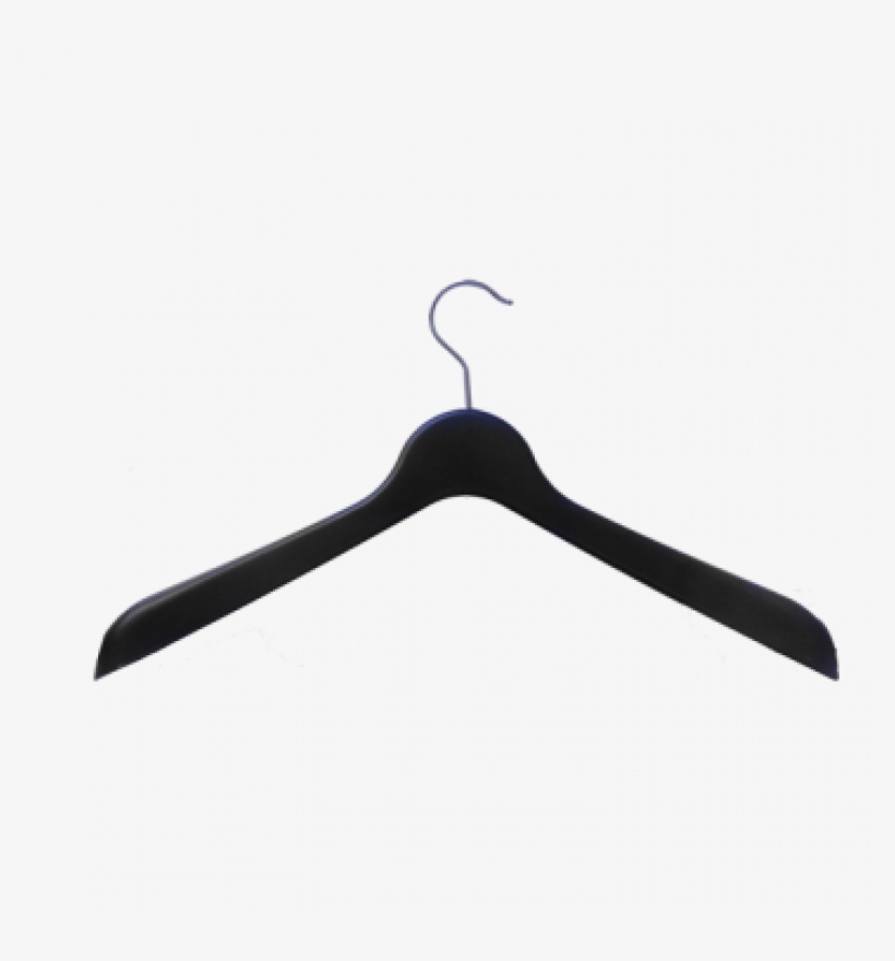 Plastic Coat Hanger Black - Clothes Hanger, transparent png