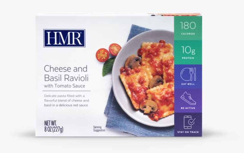 Picture Of Cheese & Basil Ravioli With Tomato Sauce, transparent png