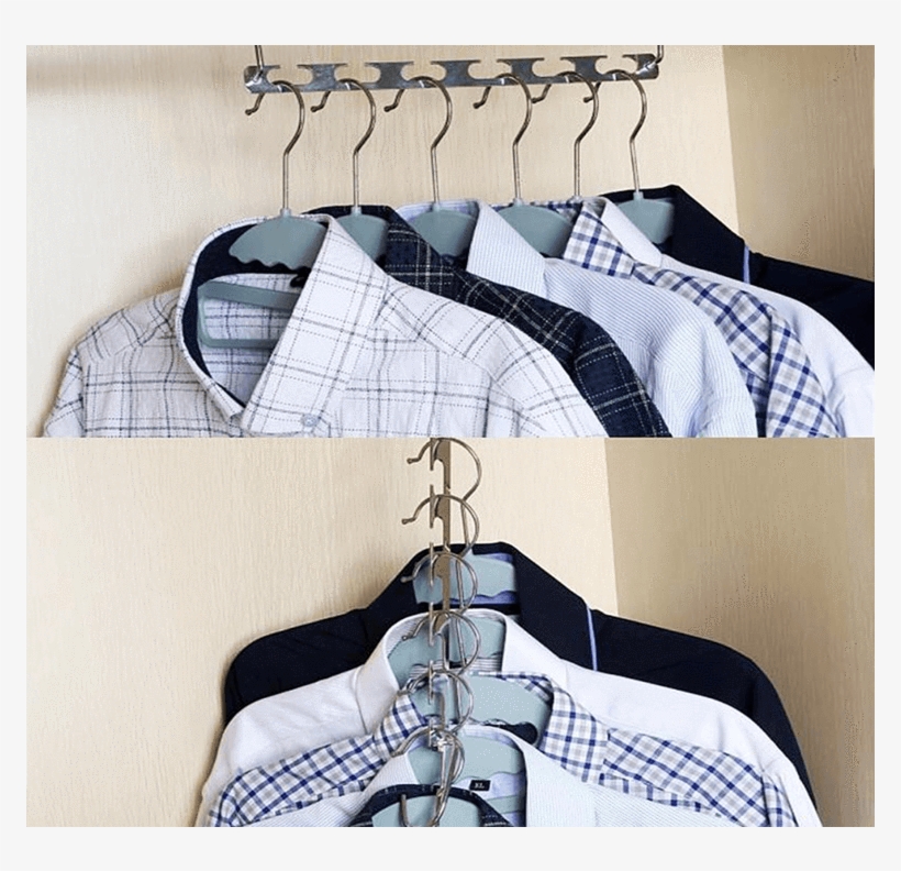 Space Saving Hanger - Ohuhu Magic Hangers, Clothes Hangers Closet Clothing, transparent png
