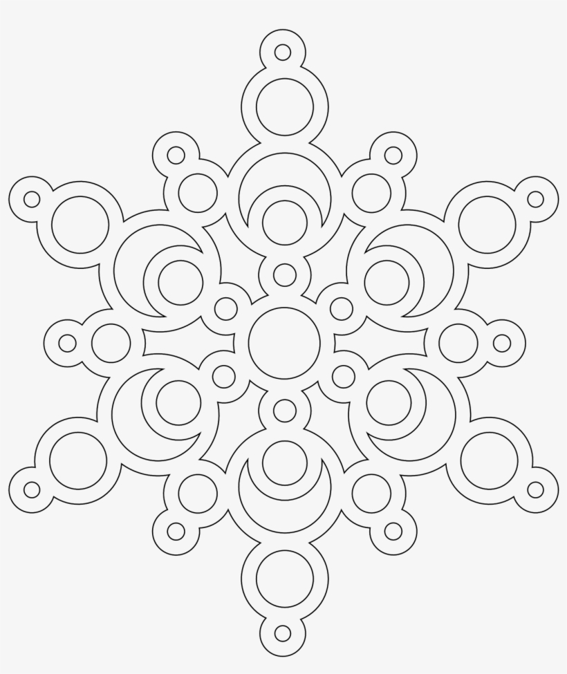 Coloring Pages For Kids And For Adults - Donteatthepaste Snowflakes, transparent png