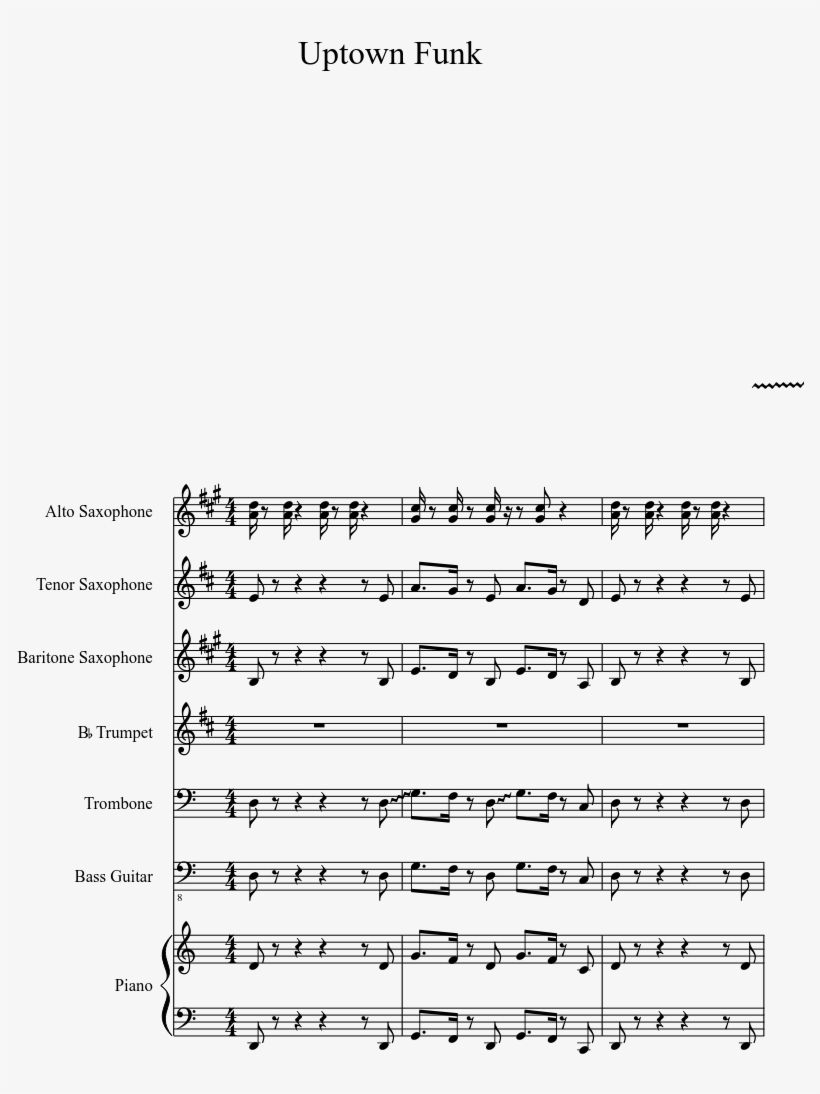 Sheet Music Made By Tarako For 7 Parts - Stand Up And Get Crunk Sheet Music, transparent png