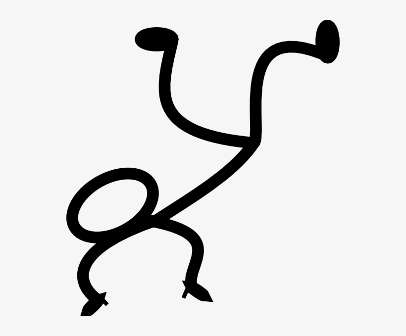 Stickman Breakdancer Clip Art - Clip Art, transparent png
