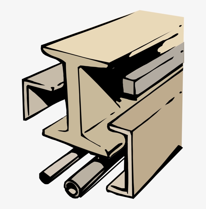 I-beam Steel Scrap Metal - Clip Art Steel, transparent png