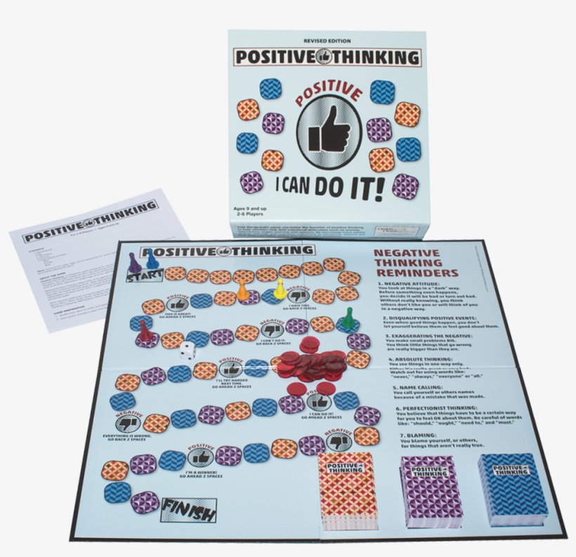 The Positive Thinking Game Revised Edition - Positive Thinking Board Game - 2292 - Activity Toys, transparent png