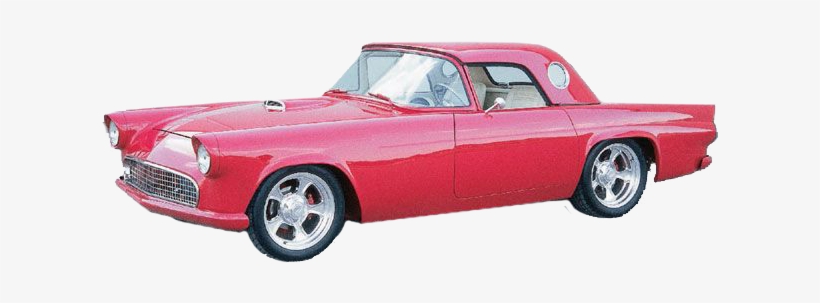 Ford Thunderbird - Pink Antique Car Png, transparent png