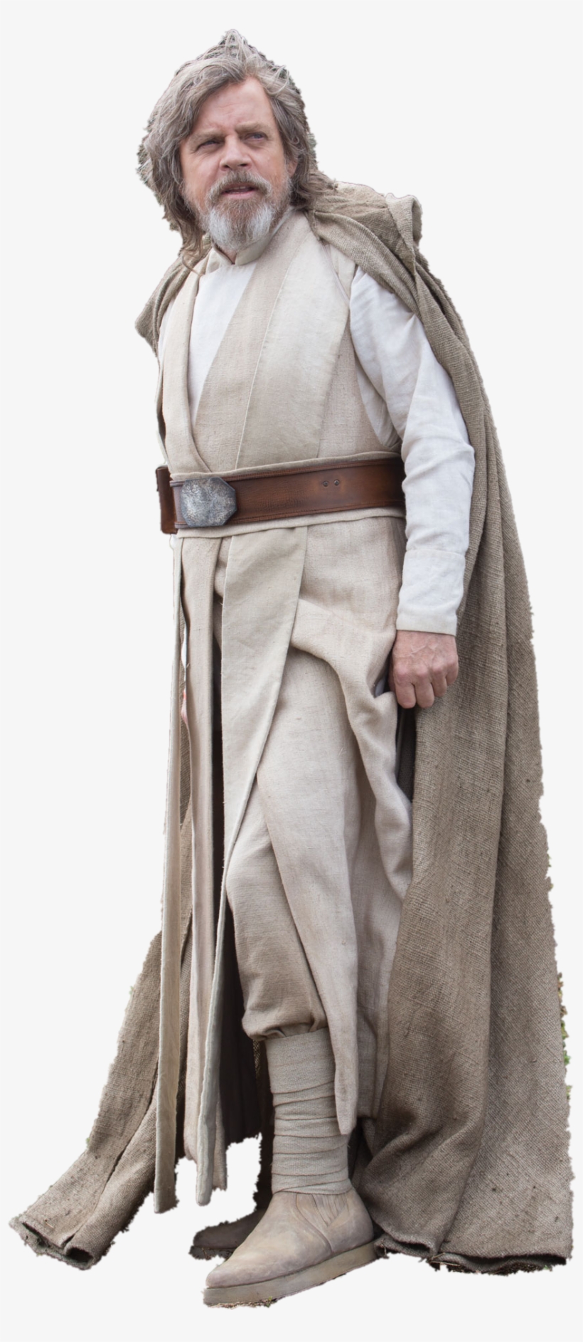 Old Luke - Luke Skywalker Costume The Last Jedi Tan, transparent png