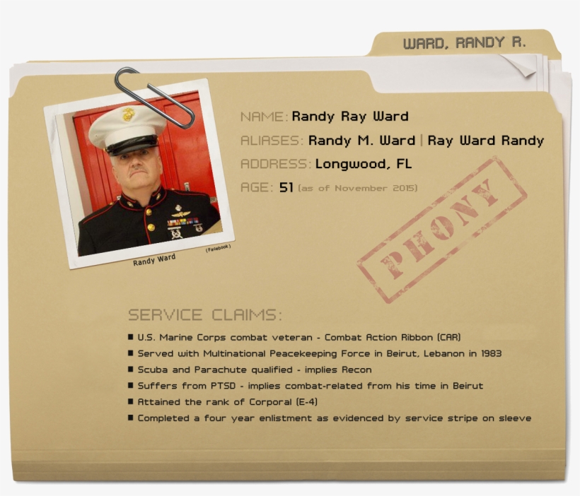Randy Ray Ward Us Marine Corps Combat Veteran, Recon, - Marine Wall Of Shame, transparent png