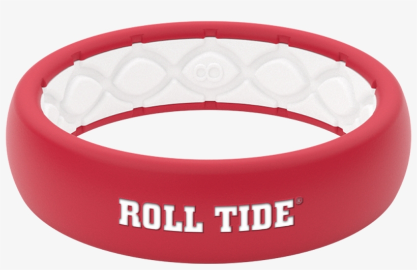 Thin Crimson Alabama Roll Tide Collegiate Silicone - Wedding Ring, transparent png