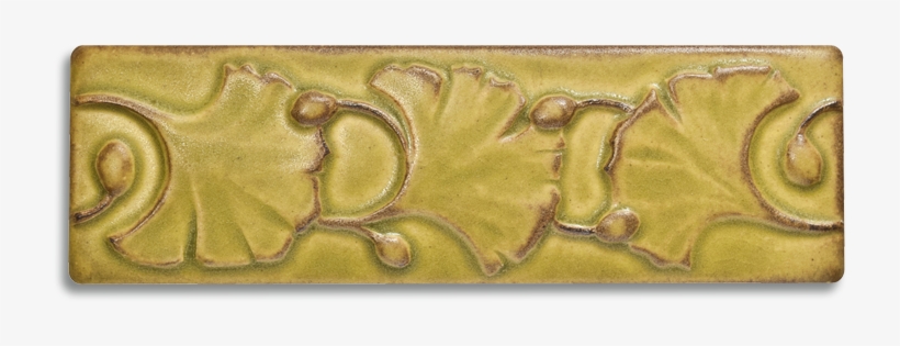 Ginkgo Border From Motawi Tileworks, A Classic Arts - Brass, transparent png