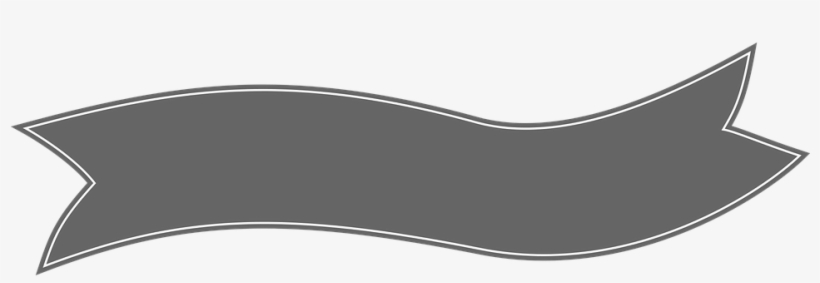 White Banner Ribbon Png - Ribbon Banner Header Png, transparent png
