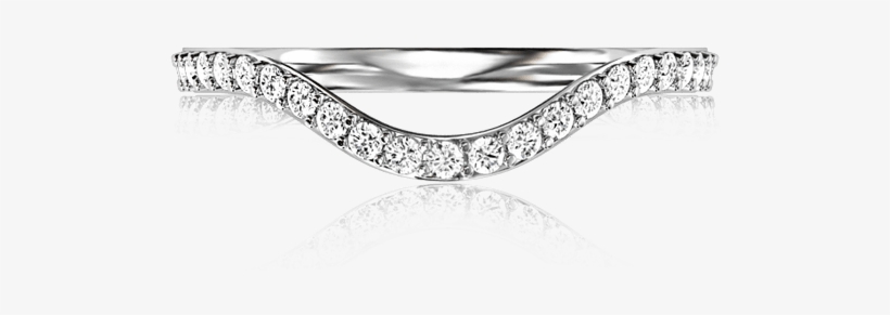 Curved Ribbon Band - Diamond, transparent png