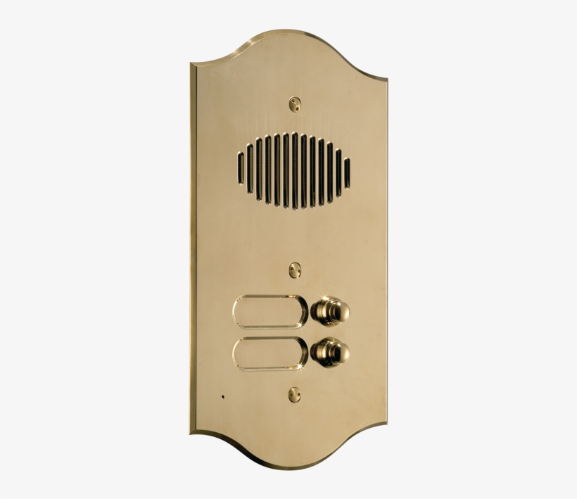Roma Series Audio Entrance Panel For Ikall Unit, 1 - Door Entry System Brass, transparent png