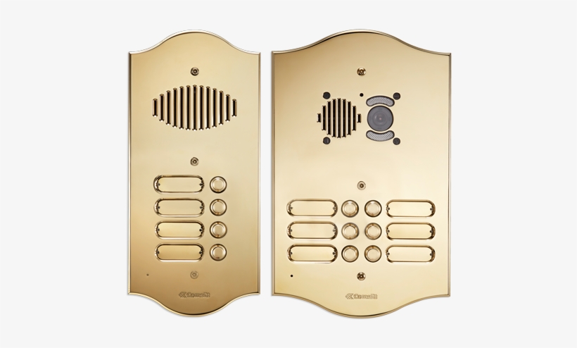 Comelit Roma Entrance Panel - Comelit Nederland 3206/ri Com Roma Messing Paneel, transparent png