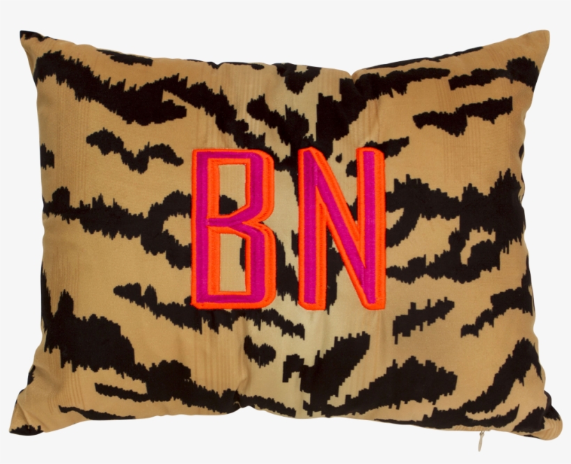 Tiger Print Lumbar Pillow - Cushion, transparent png