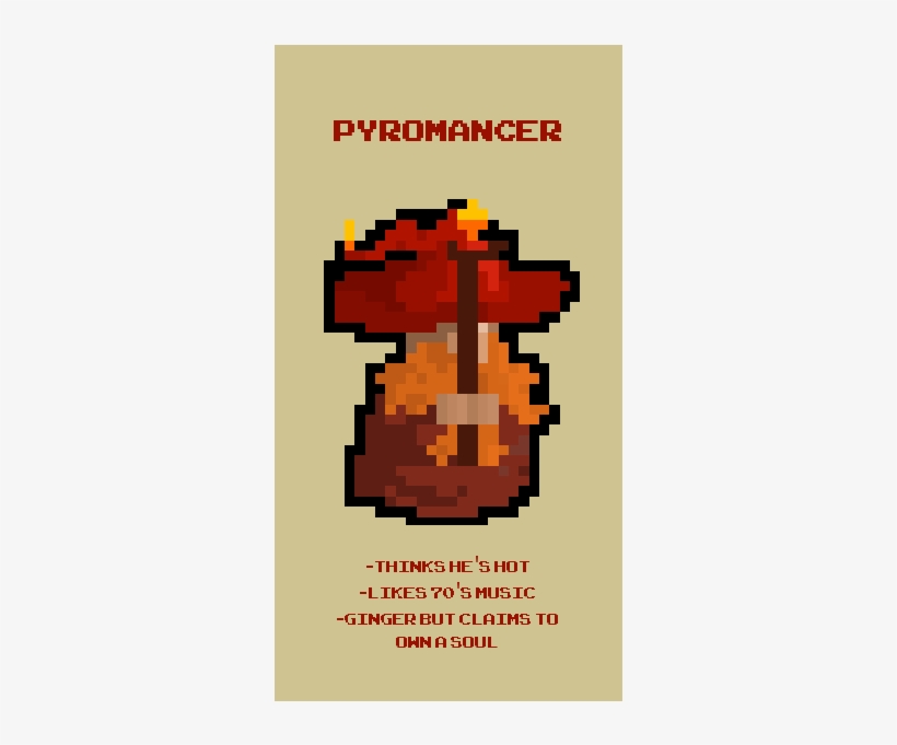 Fire Themed Wizard - Poster, transparent png