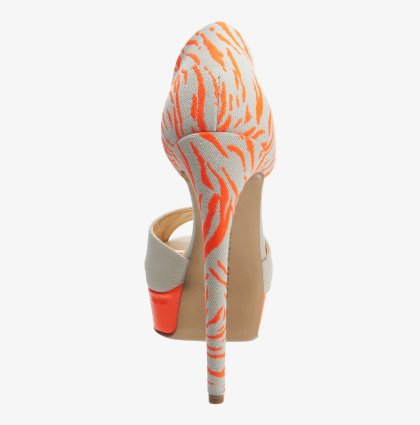 Walter Steiger Tiger Print Peep Toe Double Platform - Basic Pump, transparent png