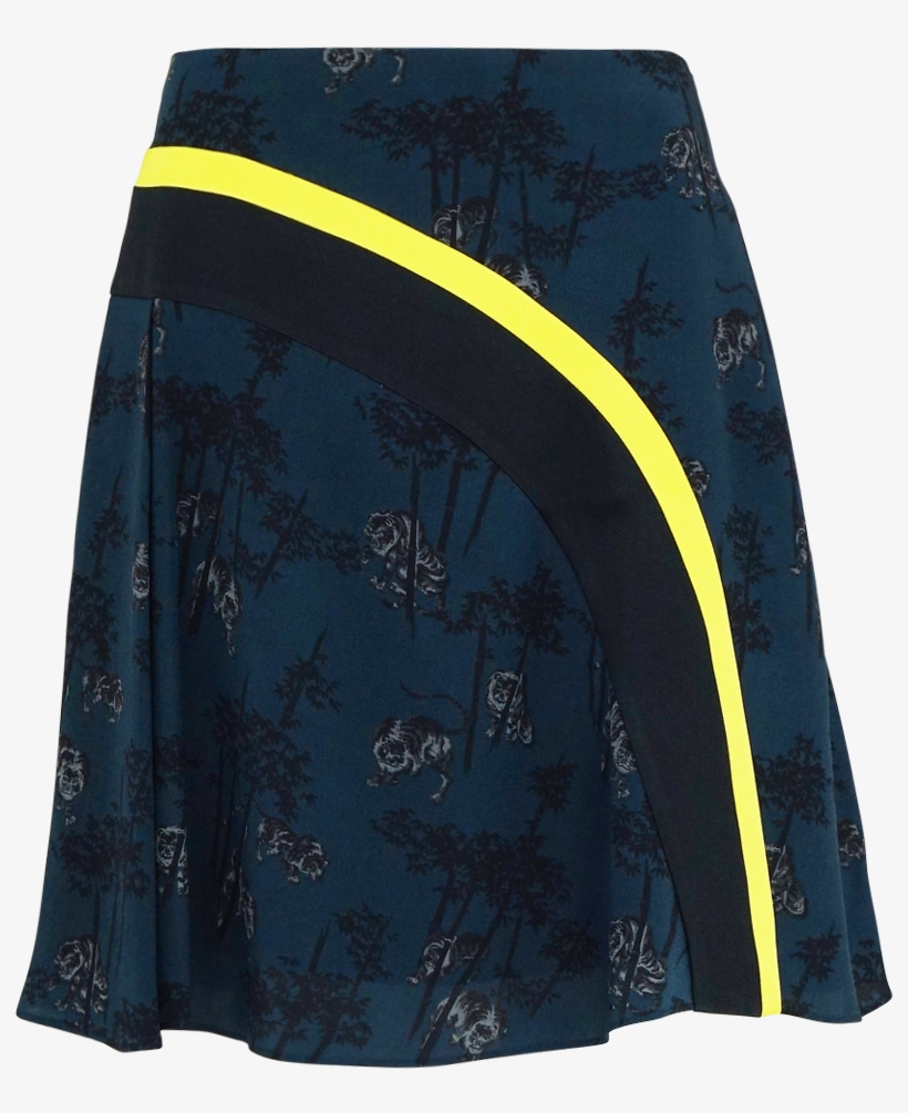 Bamboo Tiger Print Skater Skirt - Tennis Skirt, transparent png