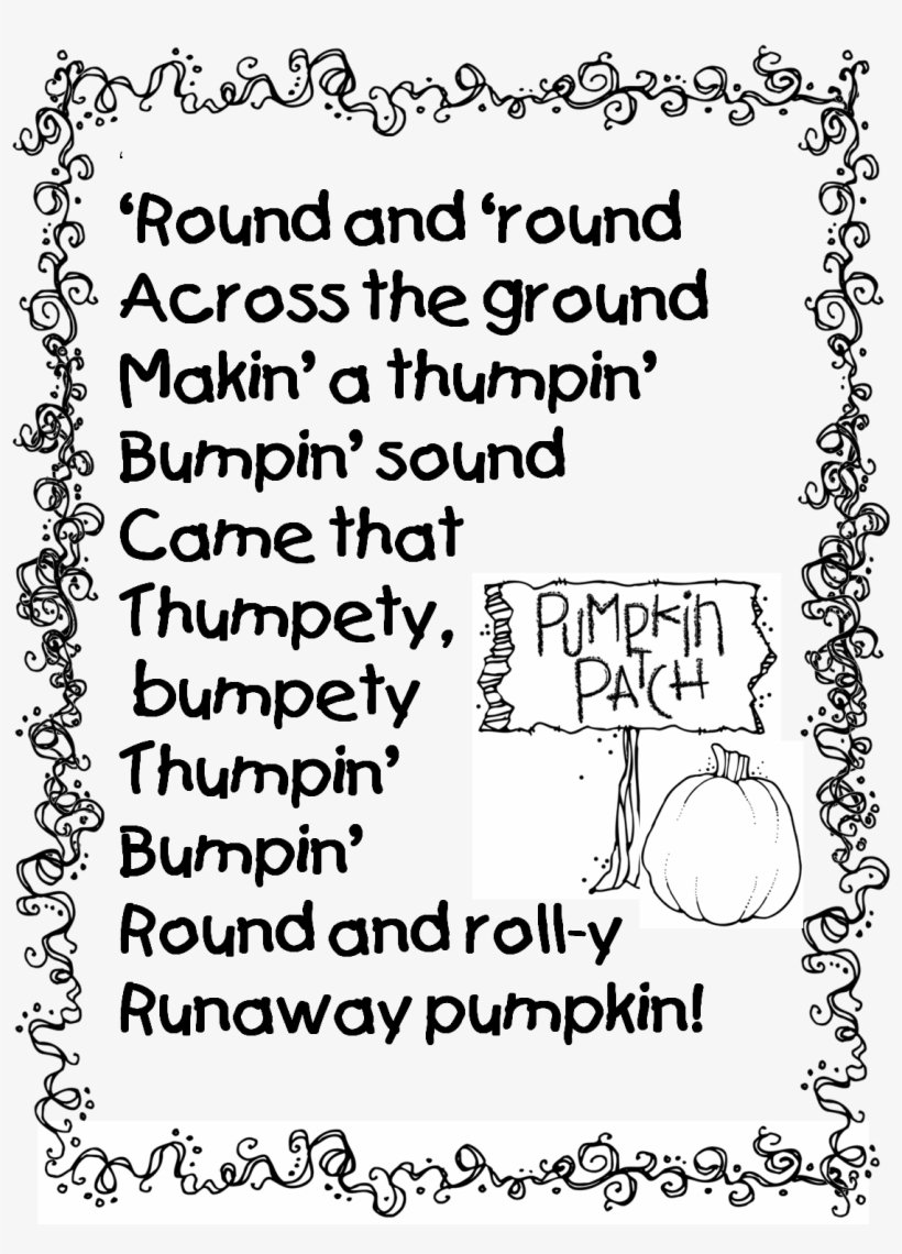 Runaway Pumpkin Poem 1,127×1,502 Pixels - Baby, transparent png