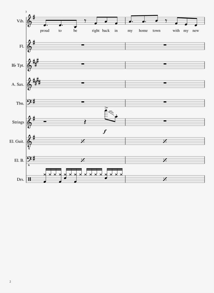 The Cleveland Show Sheet Music Composed By By Walter - La Chona Sheet Music, transparent png