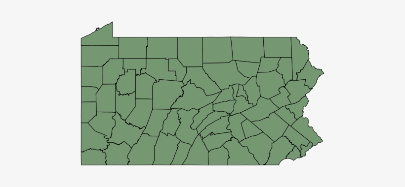 May Be Confused With - Pennsylvania County Map Png, transparent png